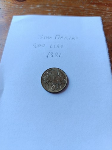 Moneta 200 lire - moneta, del