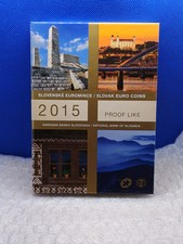 Serie/Set Euro Slovacchia 2015 PROOF. FS. 8 Monete+Medaglia