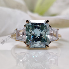 Anello Tre Pietre Moissanite