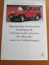 Brochure Mercedes - Modelli G