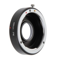 Nikon F obiettivo a Pentax K PK attacco adattatore fotocamera vetro messa a fuoco Infinity KS1 KS2 K3