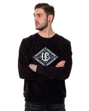 Felpa maglione invernale Liquor Brand uomo retrò logo