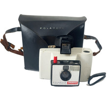 Macchina fotografica terrestre Polaroid Swinger modello 20 con custodia - vintage - retrò non testata