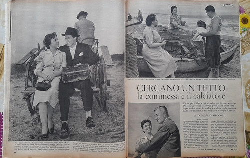 Ritaglio giornale sica 1955 - ritaglio, de