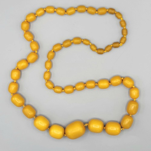 Collana vintage grande ambra - grande,