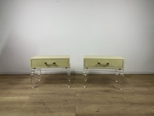 Coppia comodini legno - , laccato