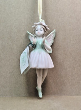 Hervit Royal Class fatina porcellana da appendere con gambe penzolanti cm 16 h