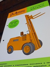 Brochure CARRELLO ELEVATORE MULETTO DE ANTONI OLEOMATIC KL 40 EPOCA
