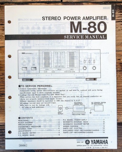 Yamaha amplificatore - yamaha, m-80