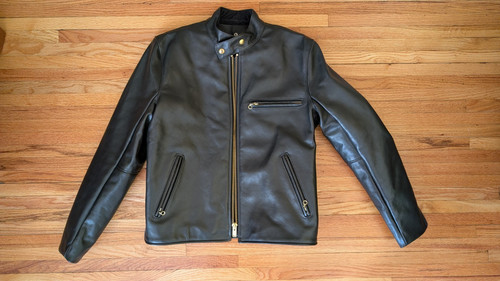 Giacca moto pelle vanson - 40, r