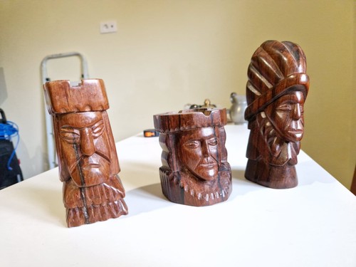 Set sculture legno - sculture, in