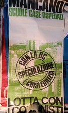 Manifesto PCI Anni 70 lotta speculazione