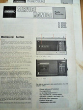 Grundig C2000 C2001 C2500