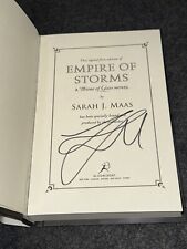 HAND SIGNED EMPIRE OF STORMS SARAH J MAAS 1st / 1st IMPERFECTIONS FAST SHIPPING!