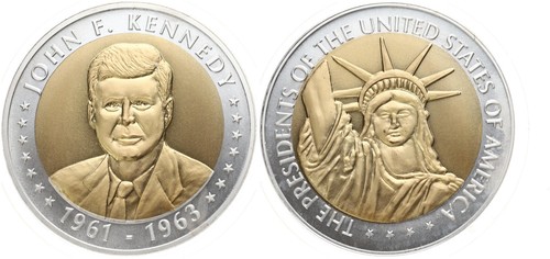 Medaglia john kennedy - -,