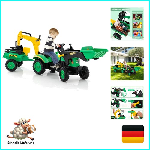 Trattore pedali per bambini - pedali,