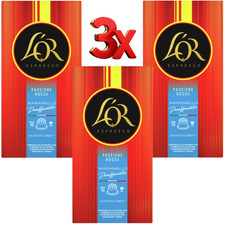 Capsule Caffè Decaffeinato L’OR Passione Rossa Maranello 3 x Confezioni (30 Cialde Totali)