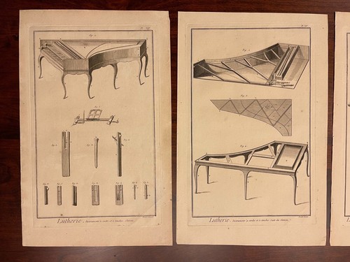 Harpsichord engraved plates - harpsichord,