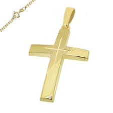 Croce Ciondolo 333 Oro Nuovo