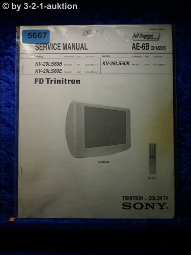Sony manuale servizio kv - sony,