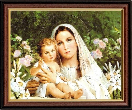 Madonna and child mary - and,