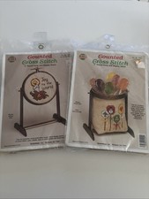 Set 2 kit punto croce vintage