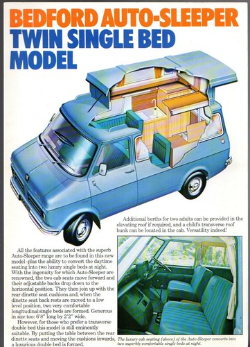 Bedford auto sleeper letto - bedford, auto-sleeper