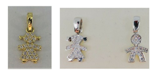 Ciondolo oro bianco - bianco, 18kt
