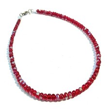 Collana tennis swarovski rosso