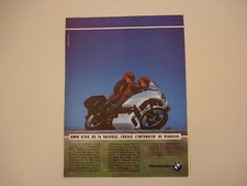 advertising Pubblicità 1991 MOTO BMW K100 K 100 RS 16V