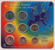 Spagna lotto monete corso 1 - spagna,