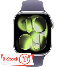 Apple Watch Series 11 GPS 46mm Silver Al. Case SB M/L - Purple Fog EU - Aperto