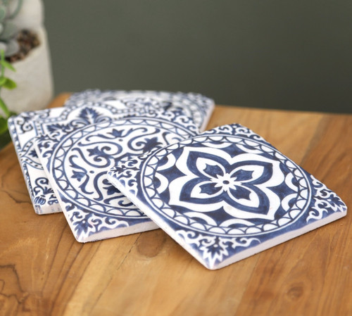 Set sottobicchieri ceramica - 4,
