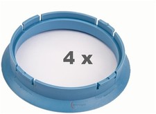 4 anelli di centraggio per cerchi in lega da 64,00 mm a 58,10 mm in plastica ...