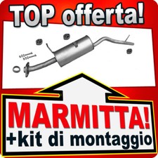 Silenziatore Posteriore per SUZUKI SAMURAI 1.9 TD 1998-2000 4x4 Marmitta
