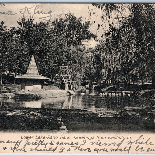 C1900s keokuk cartolina - keokuk,,