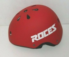 Casco da bicicletta Roces, casco da skater, casco di sicurezza rosso aggressivo, taglia: S 