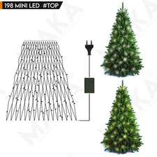 luci di natale mantello per albero con 198 led bianco o giallo da 2 m x 3,8 m