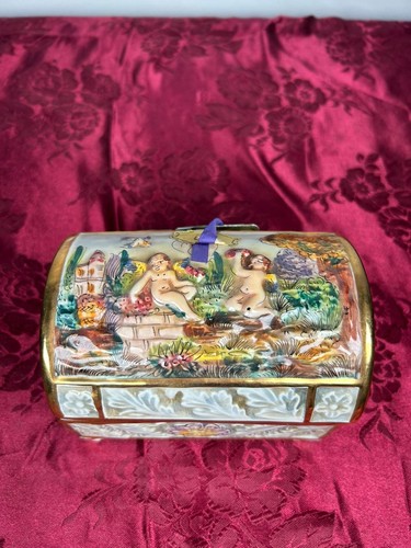 Porta gioie vintage realizzato - gioie,