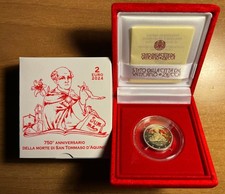 2 Euro VATICANO 2024 SAN TOMMASO D'AQUINO Fondo specchio  (proof)  