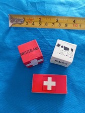 x3 GOMME GOMMINE da COLLEZIONE Vintage ERASER Anni '80s SVIZZERA SWISS SCHWEIZ !
