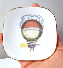 MONGOLFIERA - Hair Baloon 60s Alitalia Richard Ginori piattino gadget porcellana