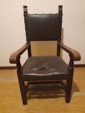 Poltrona Sedia Rinascimento Da Restaurare Anni 30