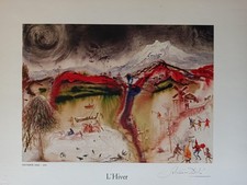 DALI SALVADOR 3 POSTER 40X33   "STAGIONI"