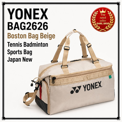 Yonex bag2626 boston bag beige - yonex,