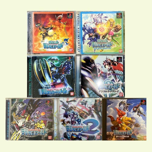 Digimon world ps1 giochi set - digimon, 7