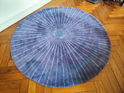 Rare vintage tapis ronds - tapis,