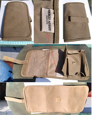 PORTAFOGLI PORTA DOCUMENTI / PORTA TROUSSE COLOR KAKI DESERTICO COME NUOVO