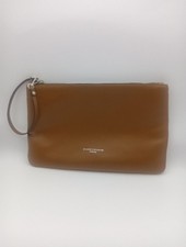 Pochette da polso Gianni Chiarini Firenze in pelle marrone italiano nuova senza etichette