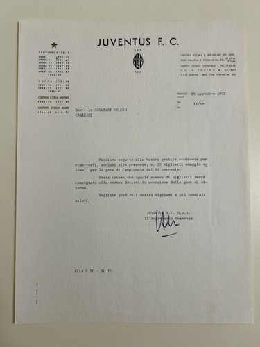 Lettera carta - 25/11/72,